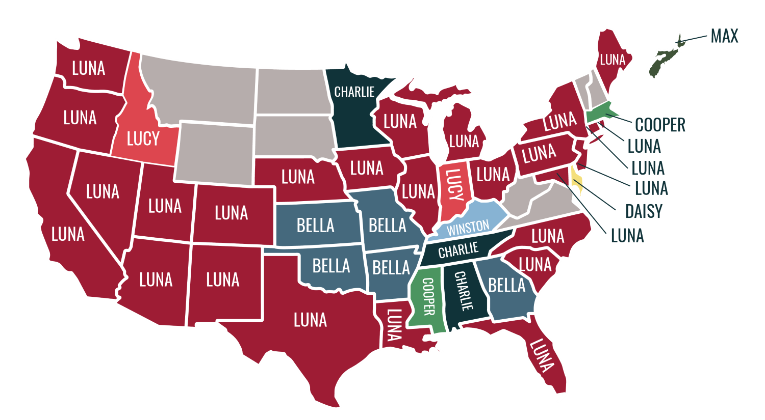 CORP Top Dog Names By State 2024 Map F 